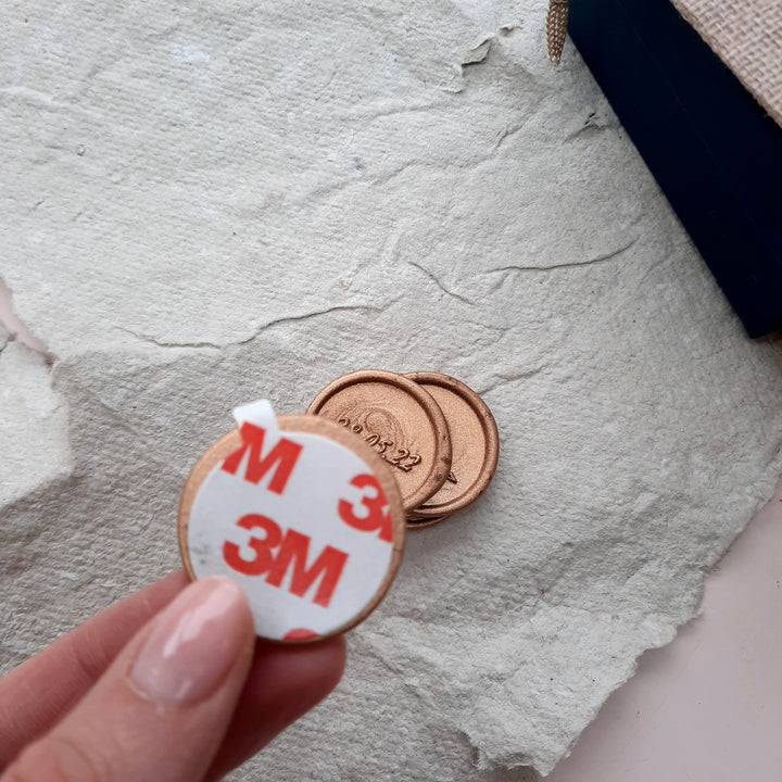 ‘Our Date’ Monogram Wax Seals - THE LITTLE BLUE BRUSH