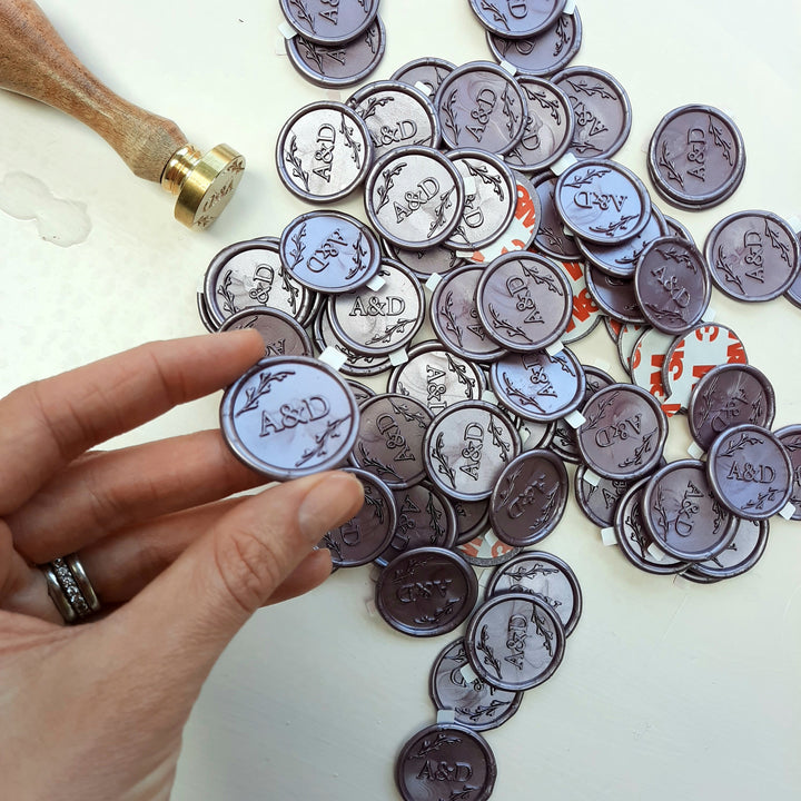'Botanical' Monogram - Wax Seals - THE LITTLE BLUE BRUSH