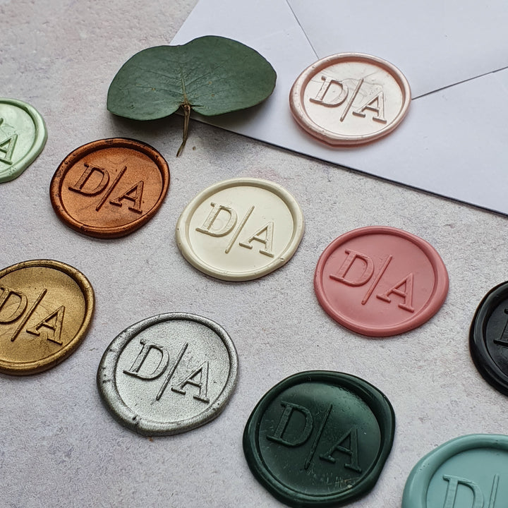 'Modern' Monogram Wax Seals - THE LITTLE BLUE BRUSH