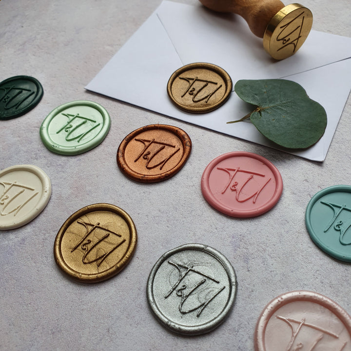 No° 4 monogram Wax Seals - THE LITTLE BLUE BRUSH