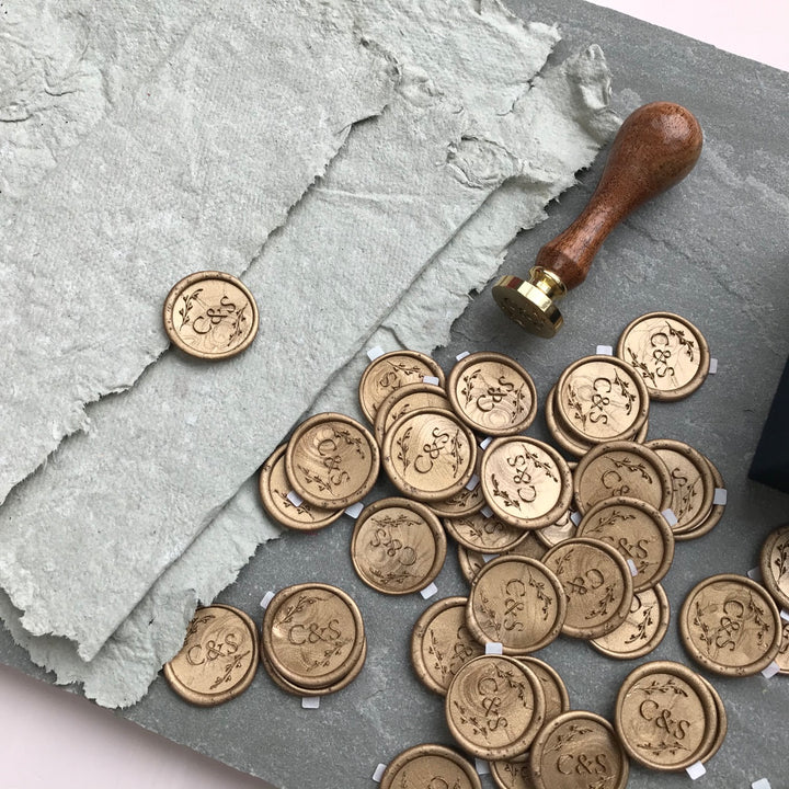 'Botanical' Monogram - Wax Seals - THE LITTLE BLUE BRUSH