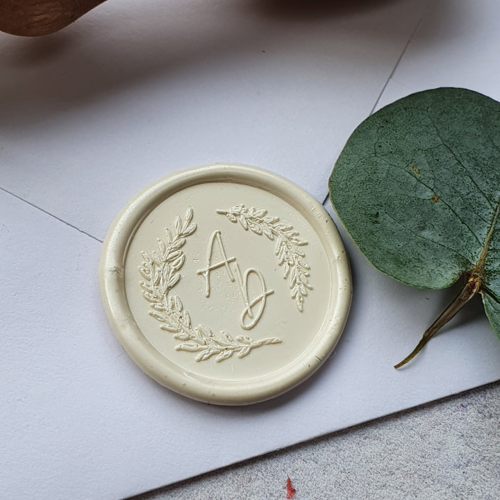 'Blossom' monogram wax seals - THE LITTLE BLUE BRUSH