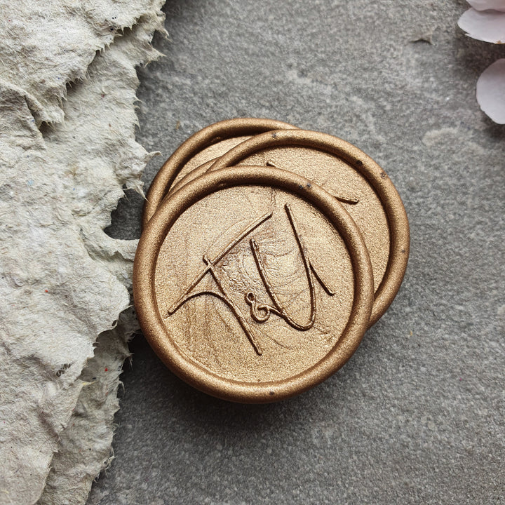No° 4 monogram Wax Seals - THE LITTLE BLUE BRUSH