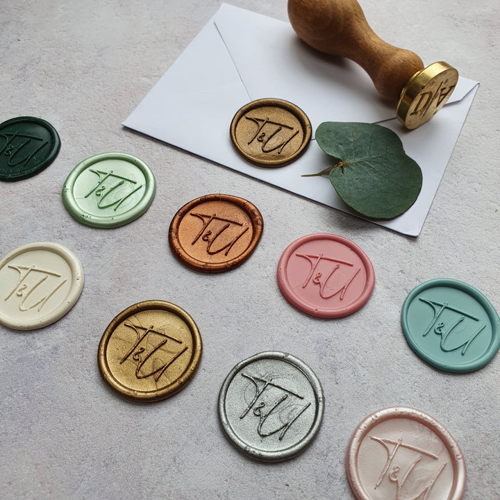 No° 4 monogram Wax Seals - THE LITTLE BLUE BRUSH