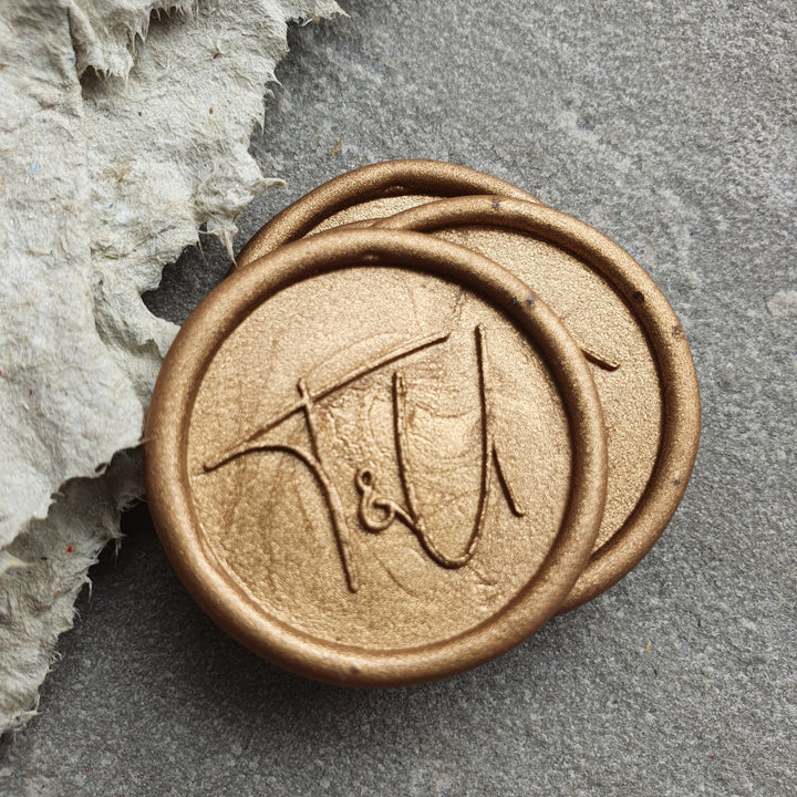 No° 4 monogram Wax Seals - THE LITTLE BLUE BRUSH