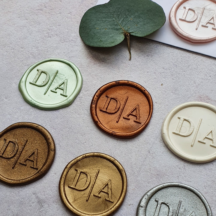'Modern' Monogram Wax Seals - THE LITTLE BLUE BRUSH