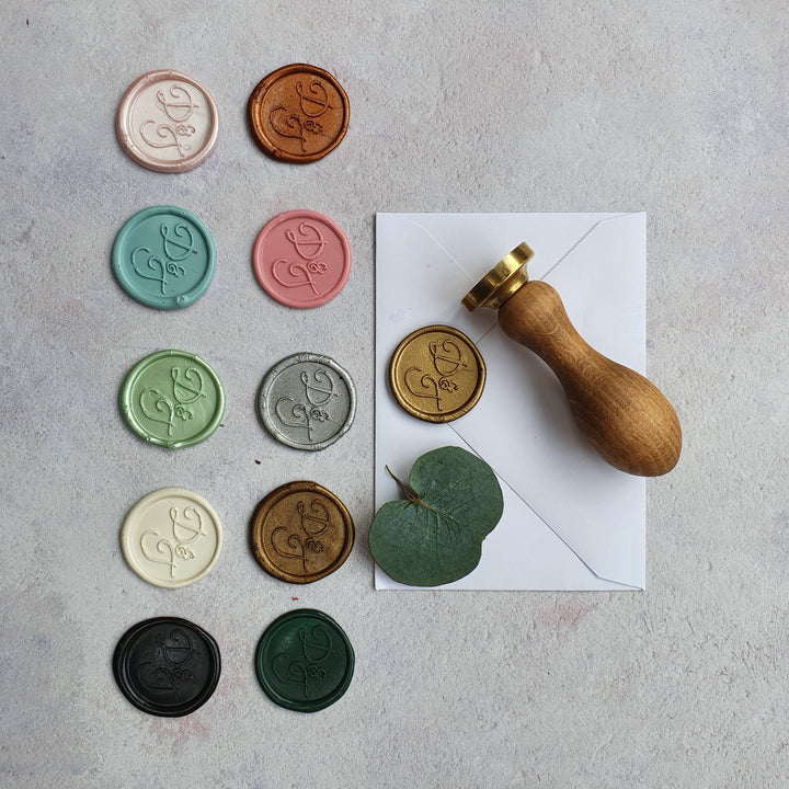 'Sophia' Monogram - Wax Seals - THE LITTLE BLUE BRUSH