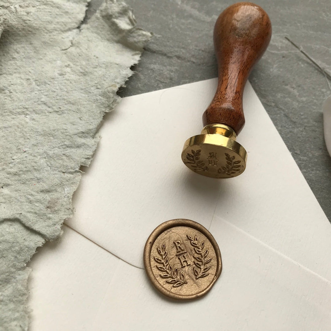 Wreath Monogram STAMP ONLY