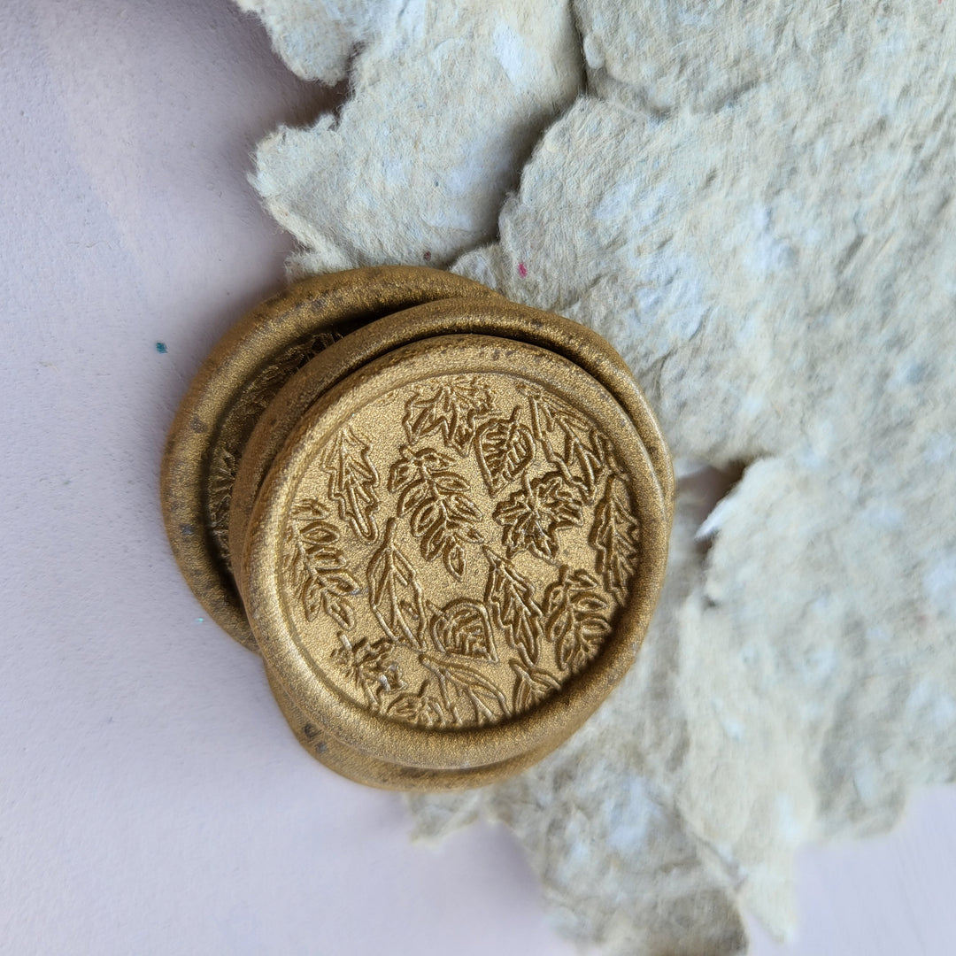 Falling leaves Self-Adhesive Wax Seals - Various Colours