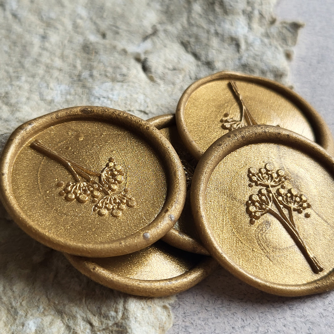 Dandelion Self-Adhesive Wax Seals - Various Colours