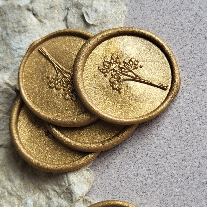 Dandelion Self-Adhesive Wax Seals - Various Colours