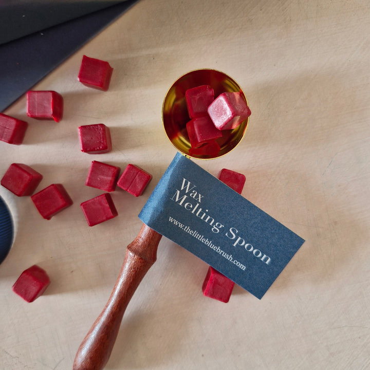 Custom 25mm Wax Stamp Gift Box with Classic Red sealing wax beads