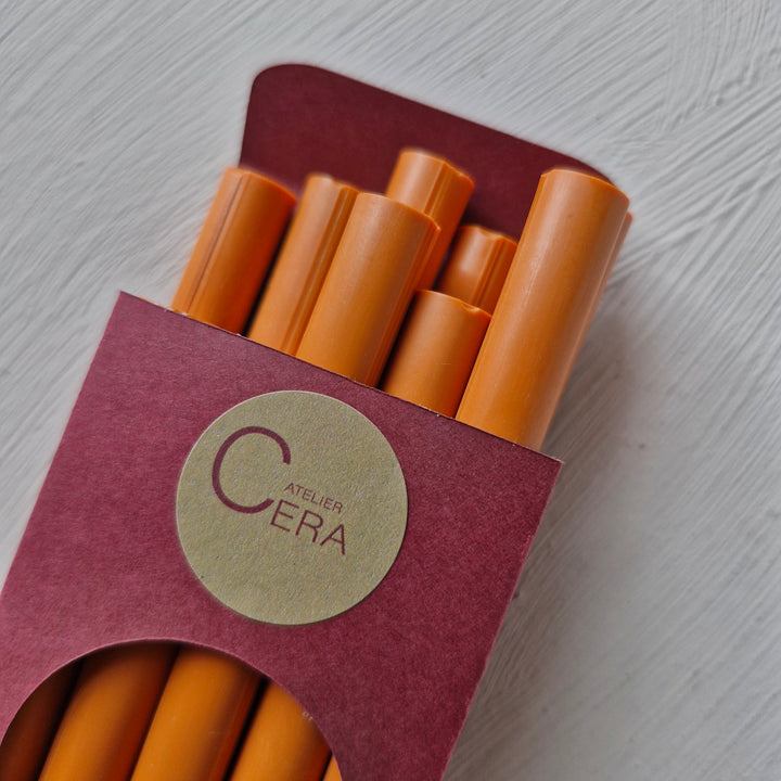 10 Pack of 11mm Sealing Wax - Sunset Orange