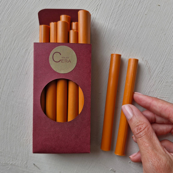 10 Pack of 11mm Sealing Wax - Sunset Orange