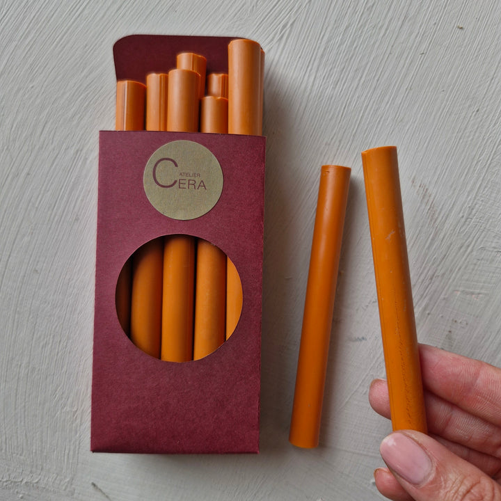 10 Pack of 11mm Sealing Wax - Sunset Orange