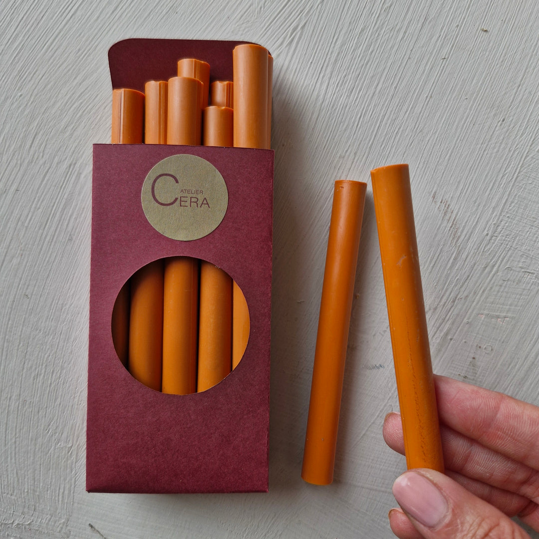 10 Pack of 11mm Sealing Wax - Sunset Orange
