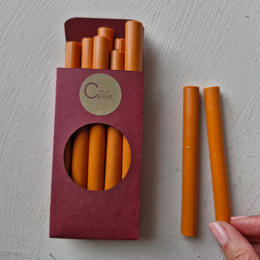 10 Pack of 11mm Sealing Wax - Sunset Orange