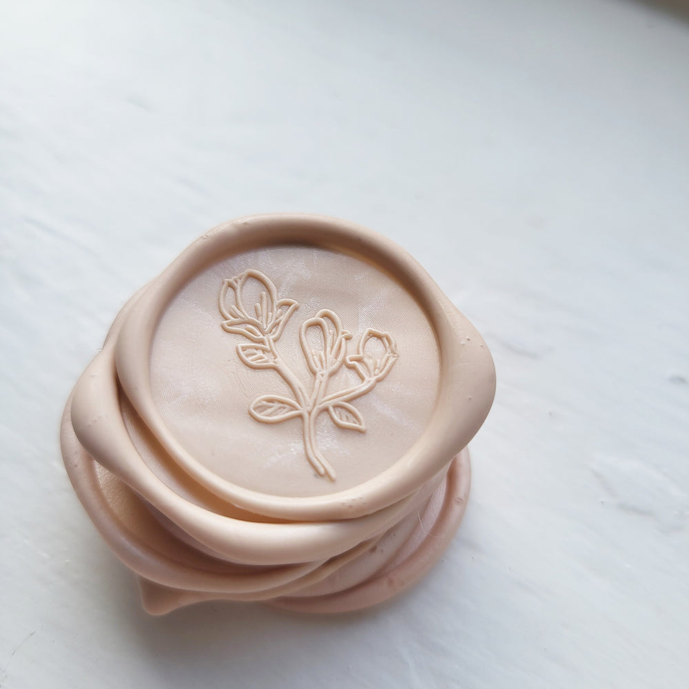 Magnolia Self-Adhesive Wax Seals - Various Colours - THE LITTLE BLUE BRUSH LONDON