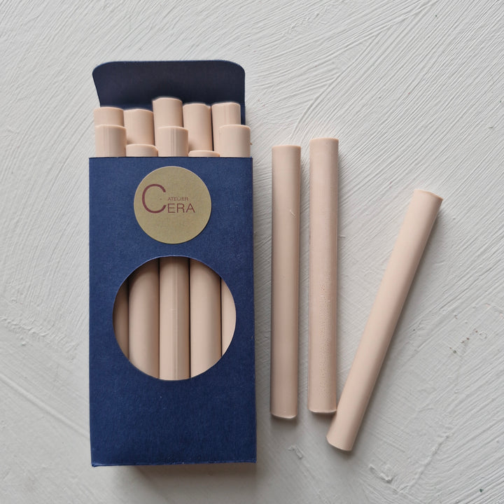 10 Pack of 11mm Sealing Wax - Champagne Opaque - THE LITTLE BLUE BRUSH LONDON