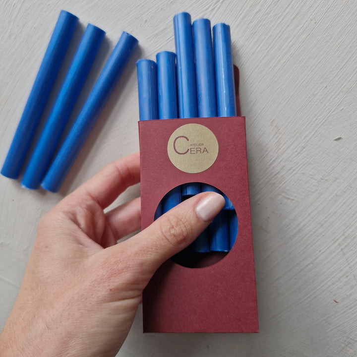 Pack of 10 , 11mm Sealing Wax Sticks - Cobalt Blue