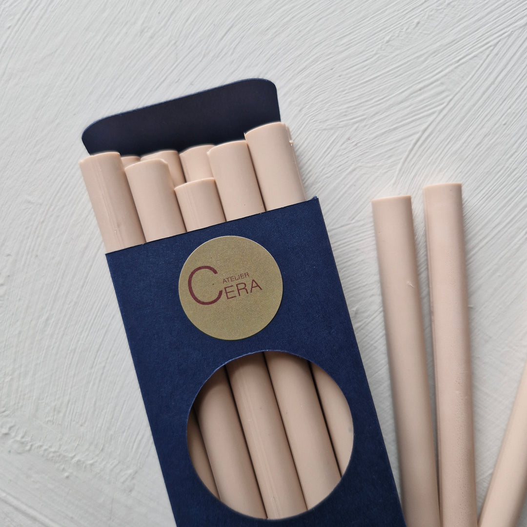10 Pack of 11mm Sealing Wax - Champagne Opaque - THE LITTLE BLUE BRUSH LONDON