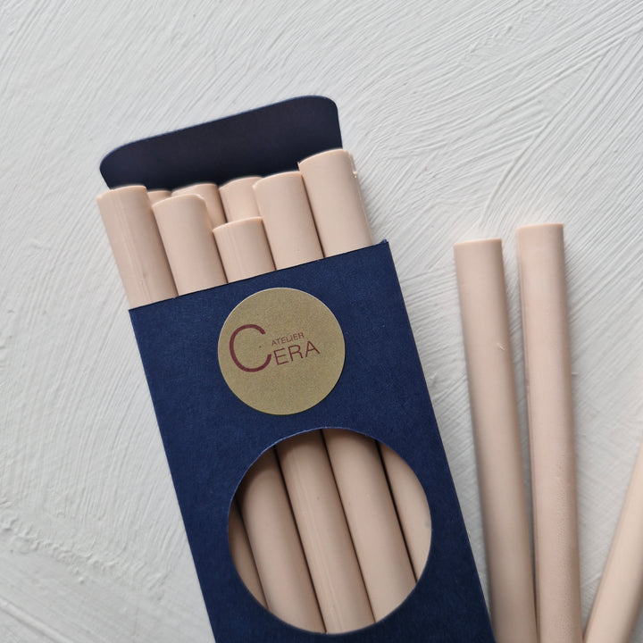 10 Pack of 11mm Sealing Wax - Champagne Opaque - THE LITTLE BLUE BRUSH LONDON