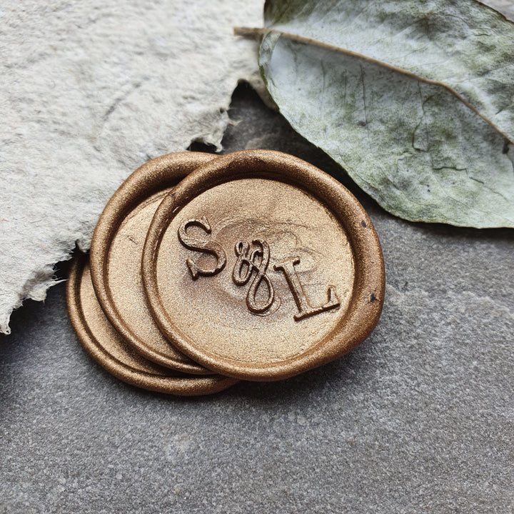 'Elegant' Monogram Wax Seals - THE LITTLE BLUE BRUSH  