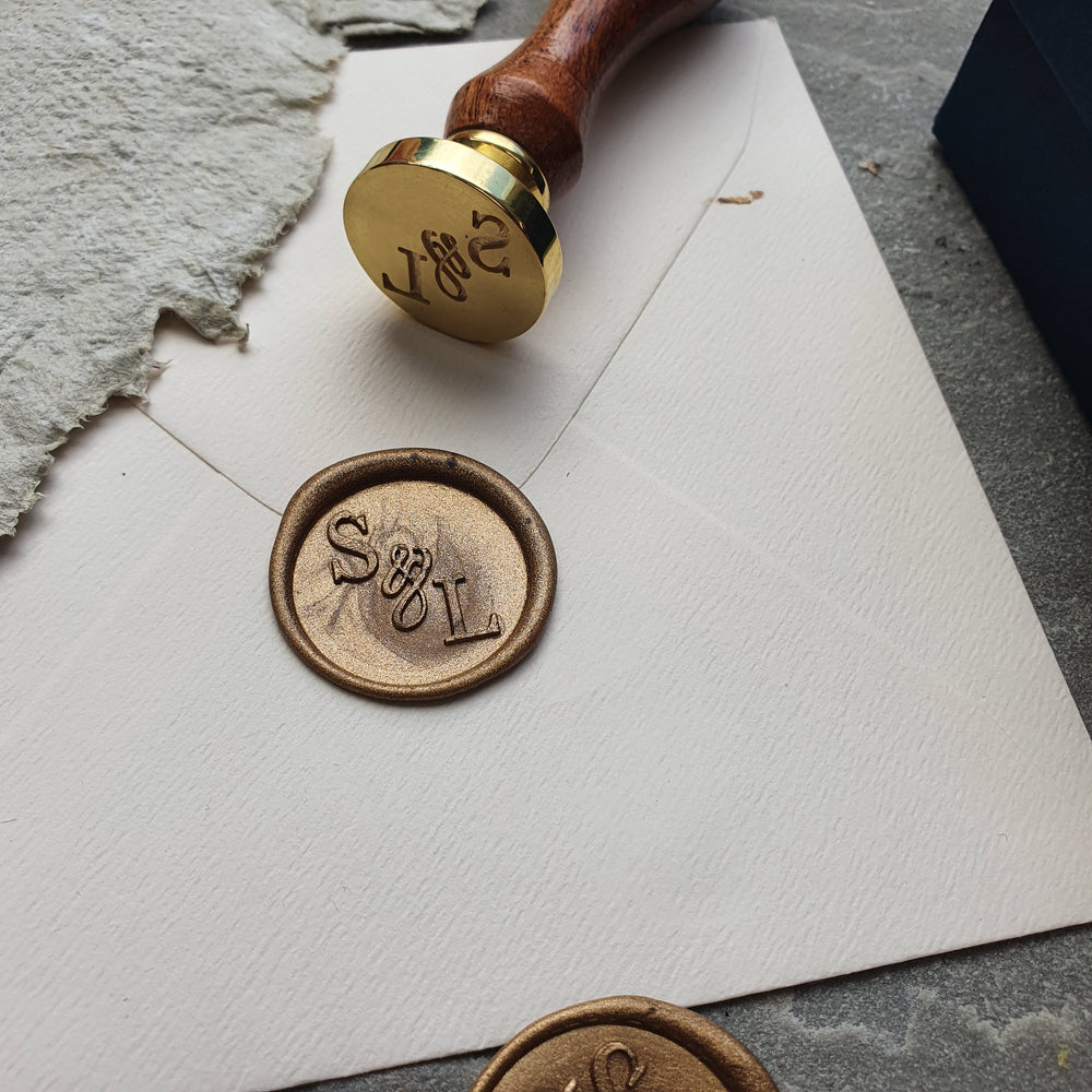 'Elegant' Monogram Wax Seals - THE LITTLE BLUE BRUSH  