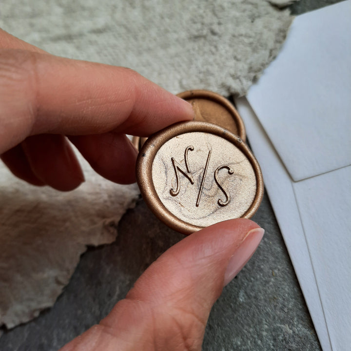 'Amelia' Monogram - Wax Seals - THE LITTLE BLUE BRUSH  