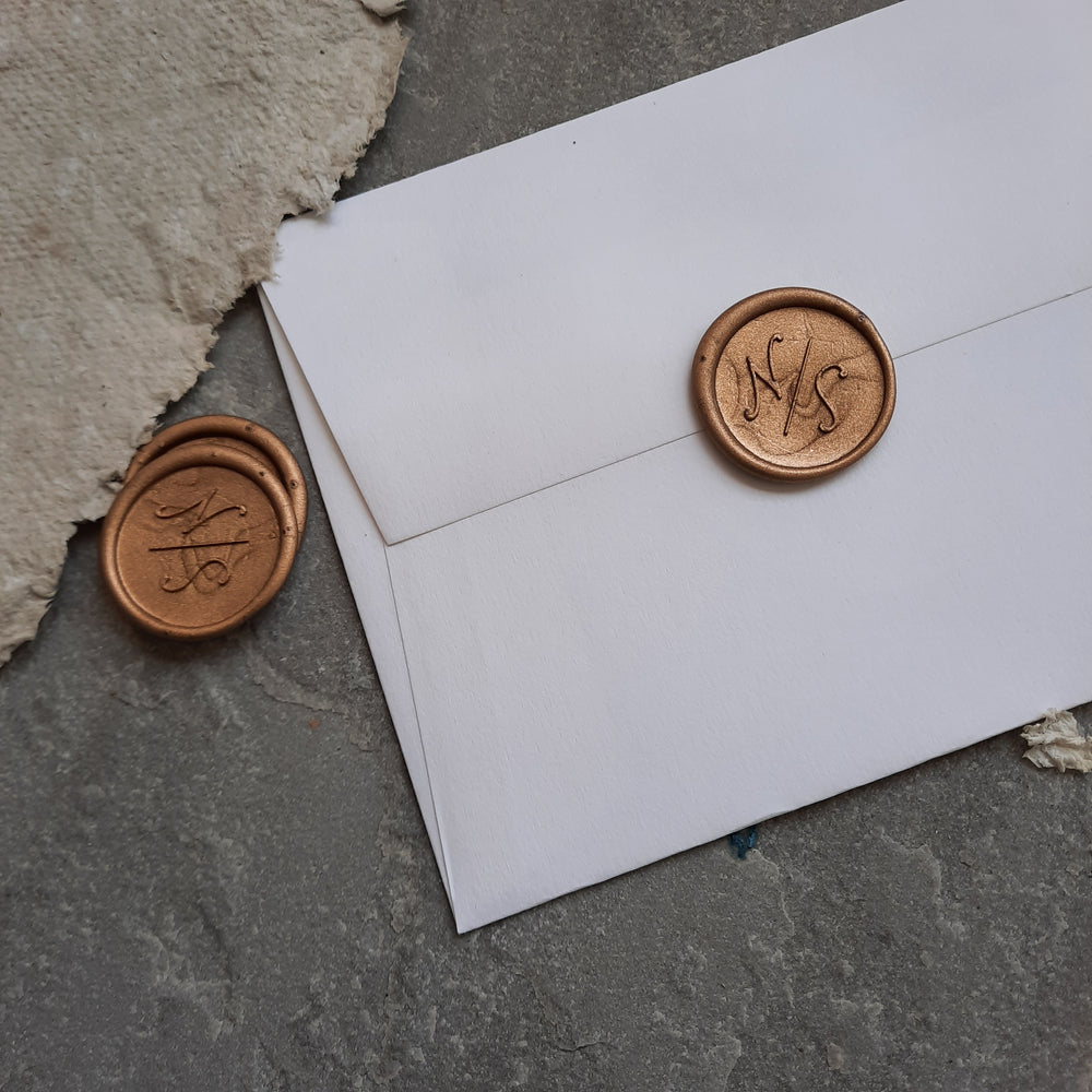 'Amelia' Monogram - Wax Seals - THE LITTLE BLUE BRUSH  