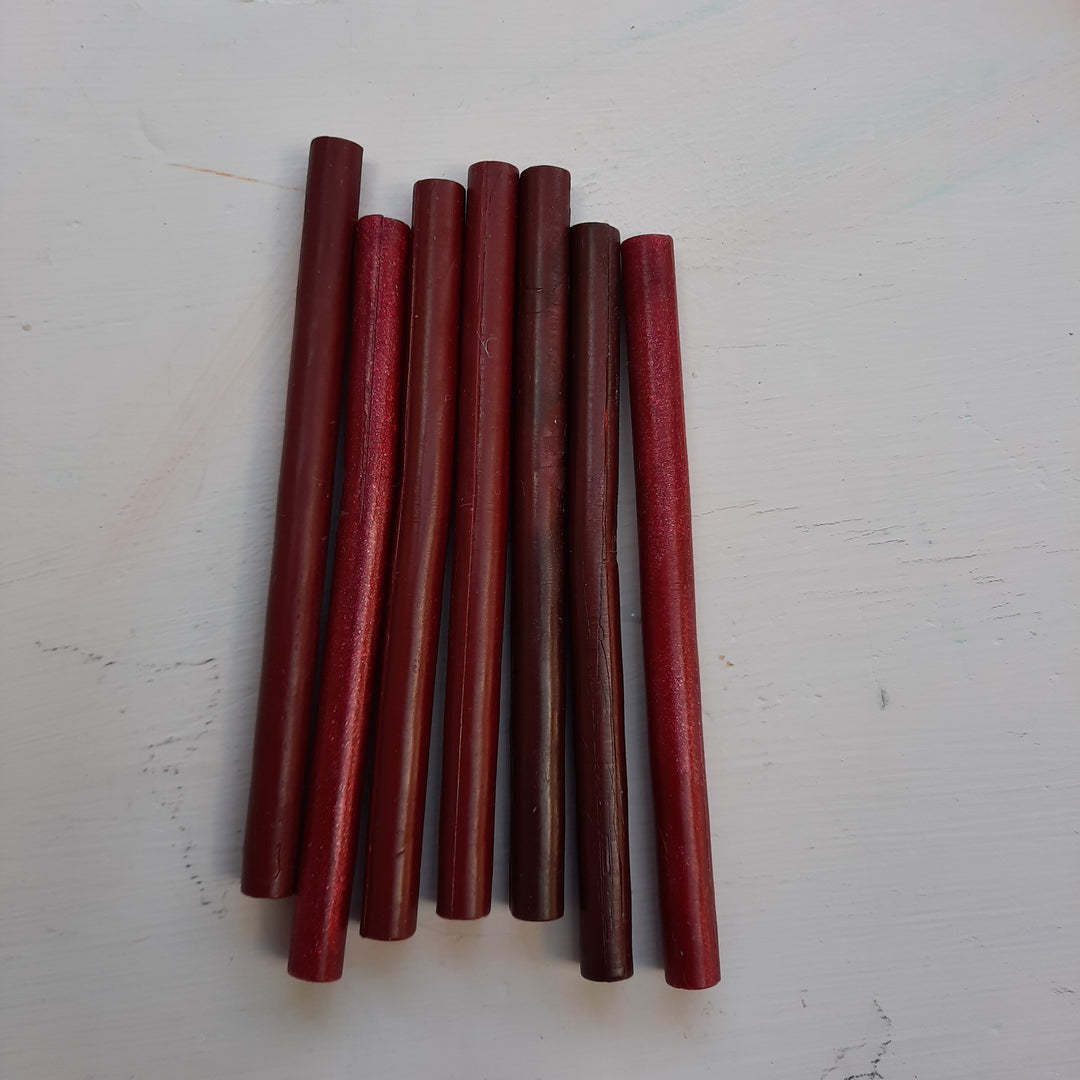 Mixed Reds 7mm sealing wax sticks - THE LITTLE BLUE BRUSH  
