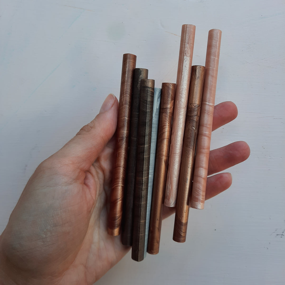 Mixed colour 7mm sealing wax sticks - THE LITTLE BLUE BRUSH  