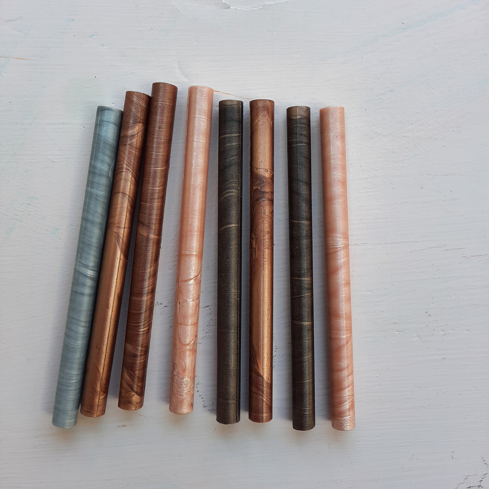 Mixed colour 7mm sealing wax sticks - THE LITTLE BLUE BRUSH  