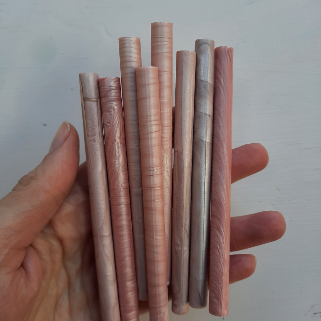Blush 7mm sealing wax sticks - THE LITTLE BLUE BRUSH  