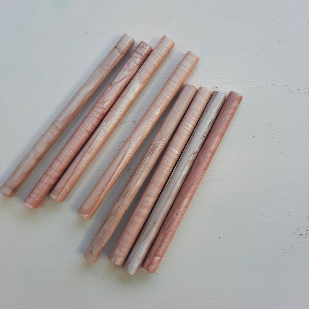 Blush 7mm sealing wax sticks - THE LITTLE BLUE BRUSH  