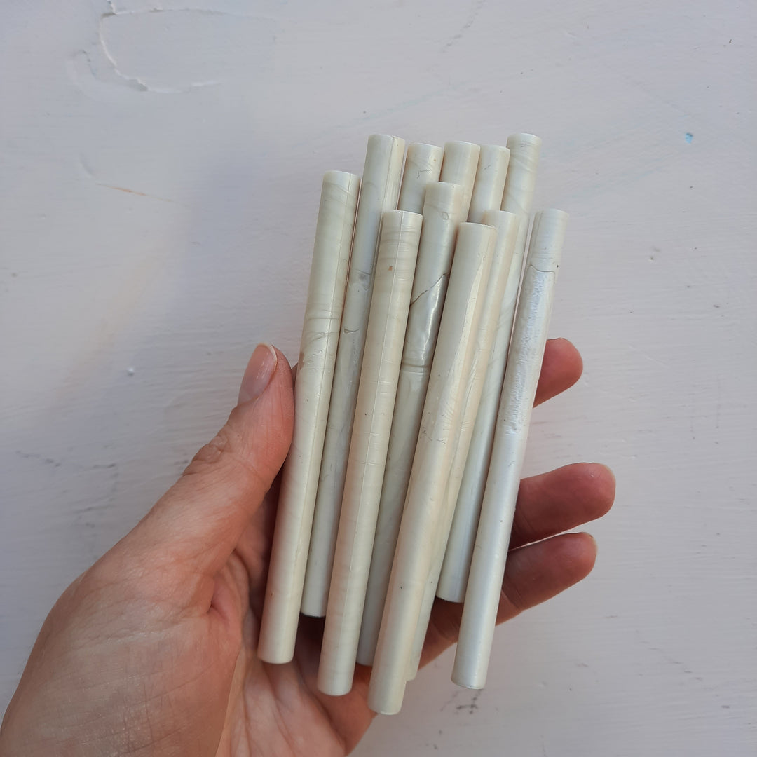 Pearl Cream 7mm sealing wax sticks - THE LITTLE BLUE BRUSH  