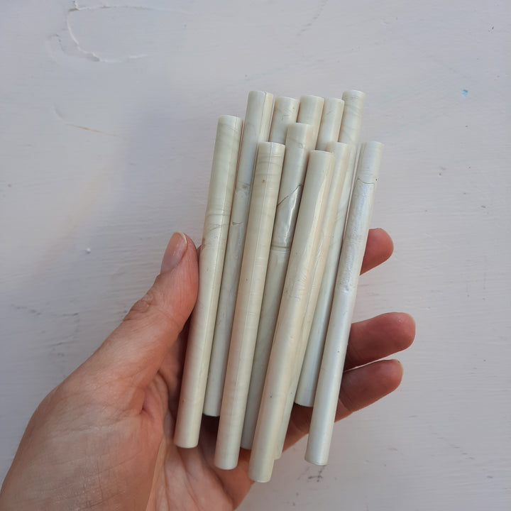 Pearl Cream 7mm sealing wax sticks - THE LITTLE BLUE BRUSH  