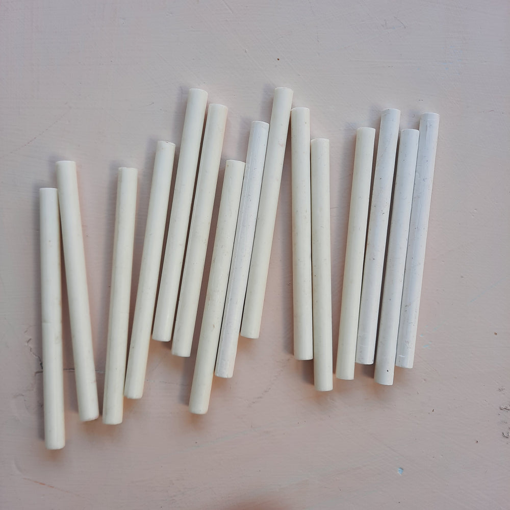 Cream & Ivory 7mm sealing wax sticks - THE LITTLE BLUE BRUSH  