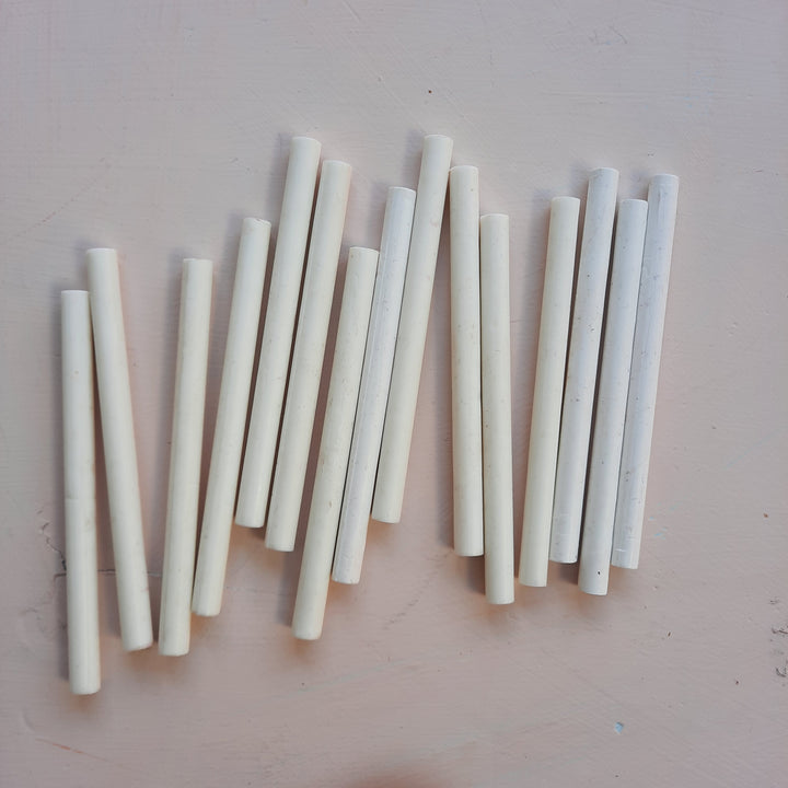 Cream & Ivory 7mm sealing wax sticks - THE LITTLE BLUE BRUSH  