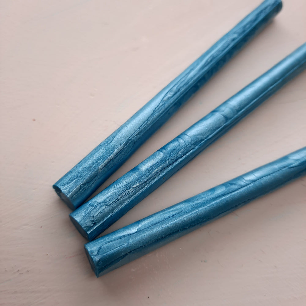Bermondsey Aqua Blue 7mm sealing Wax - THE LITTLE BLUE BRUSH  