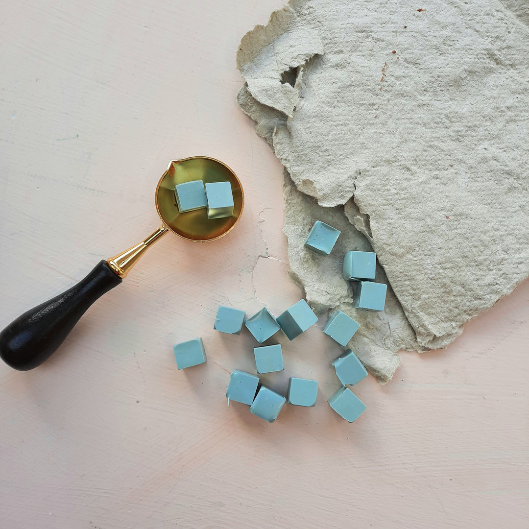 Sealing Wax Beads- Fulham Blue - THE LITTLE BLUE BRUSH  