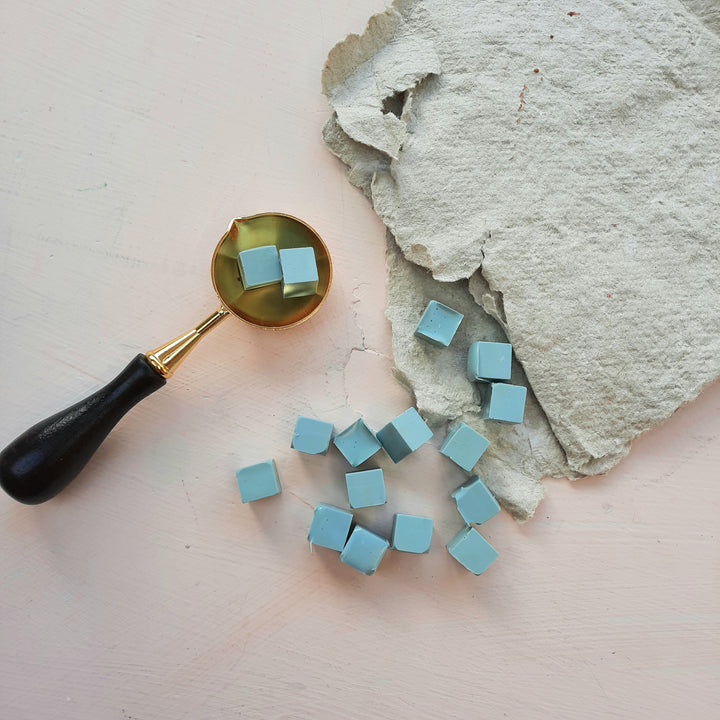Sealing Wax Beads- Fulham Blue - THE LITTLE BLUE BRUSH  