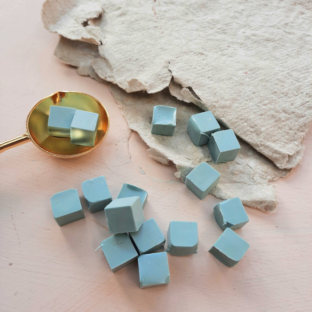 Sealing Wax Beads- Fulham Blue - THE LITTLE BLUE BRUSH  