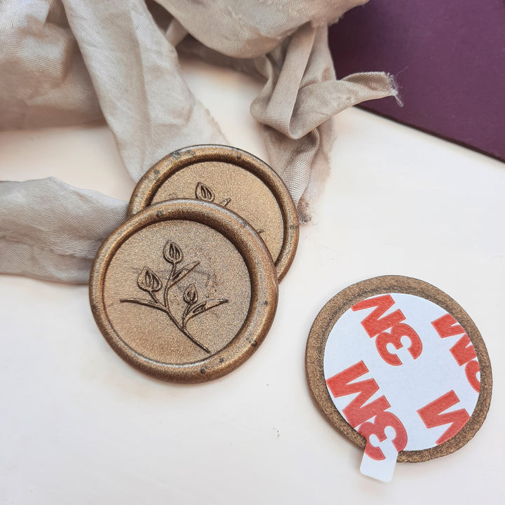 'Tulip' Self - Adhesive Wax Seals - Various Colours - THE LITTLE BLUE BRUSH  