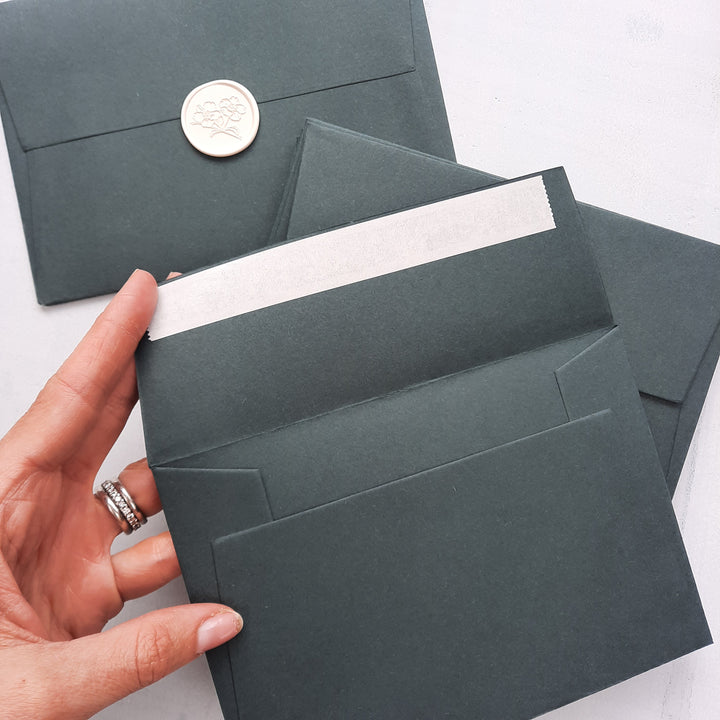 Forest Green C6 Envelope - THE LITTLE BLUE BRUSH  