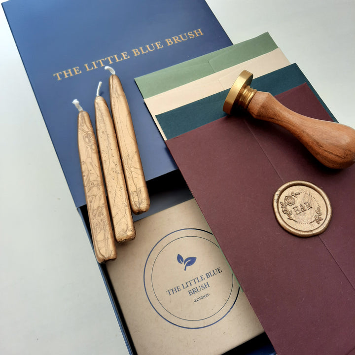 Custom 30mm Wax Stamp Gift Box - THE LITTLE BLUE BRUSH  