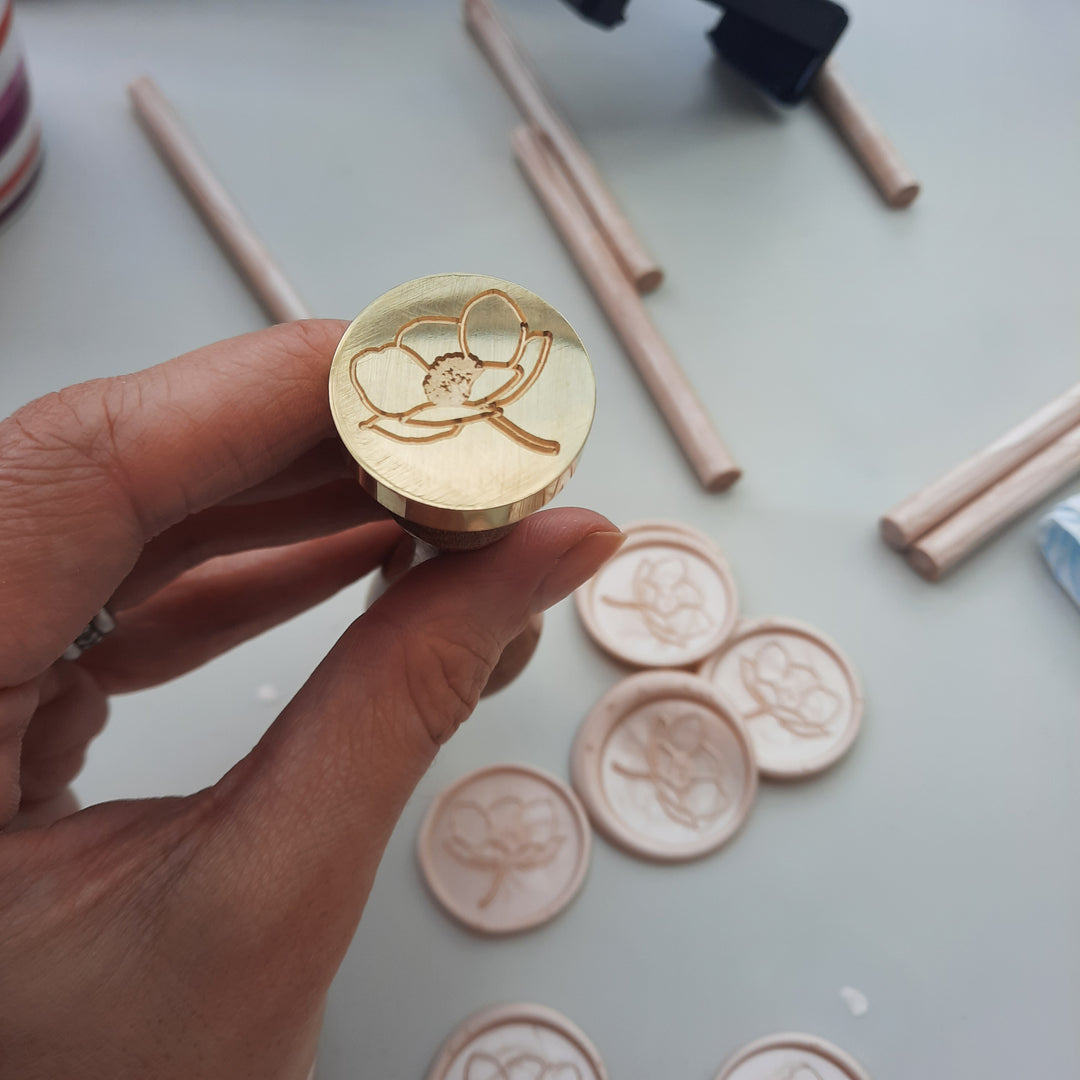 Anemone Self-Adhesive Wax Seals - Various Colours - THE LITTLE BLUE BRUSH  