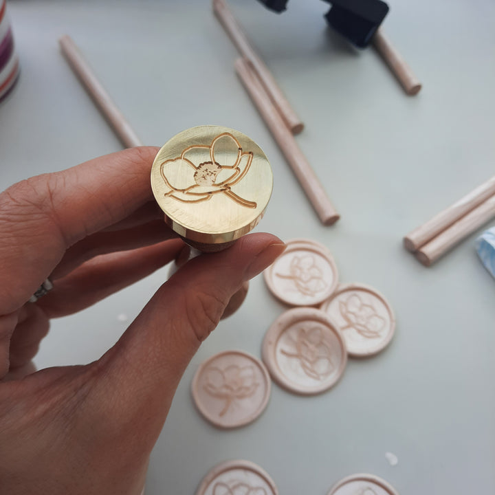 Anemone Self-Adhesive Wax Seals - Various Colours - THE LITTLE BLUE BRUSH  