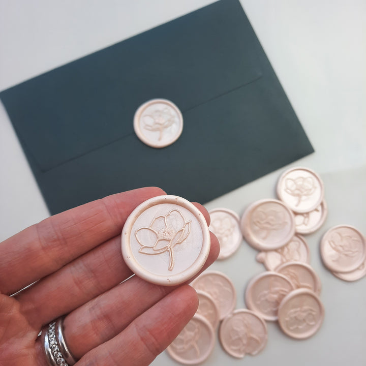 Anemone Self-Adhesive Wax Seals - Various Colours - THE LITTLE BLUE BRUSH  