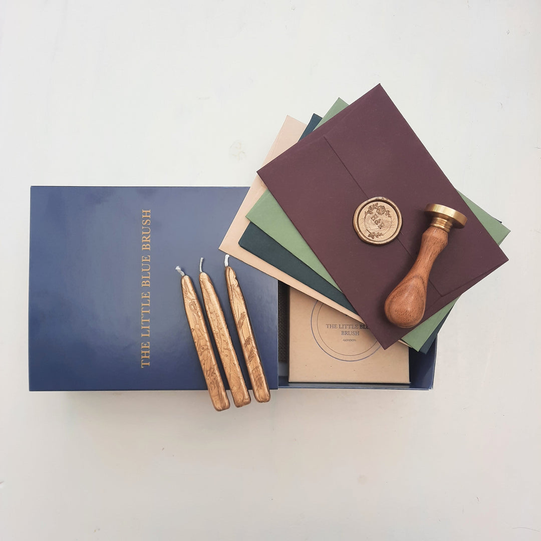 Custom 30mm Wax Stamp Gift Box - THE LITTLE BLUE BRUSH LONDON